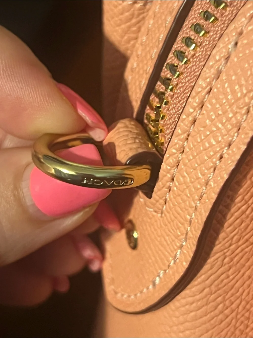 Coach Lillie Carryall in Crossgrain Leather with Dust Bag